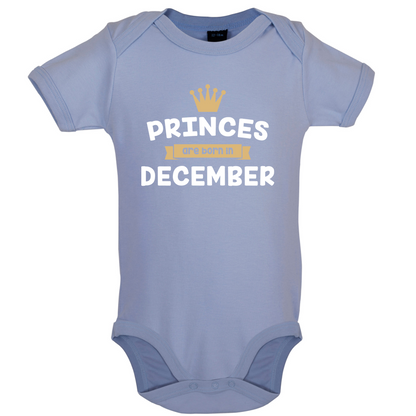 Princes Are Born In December Baby T Shirt