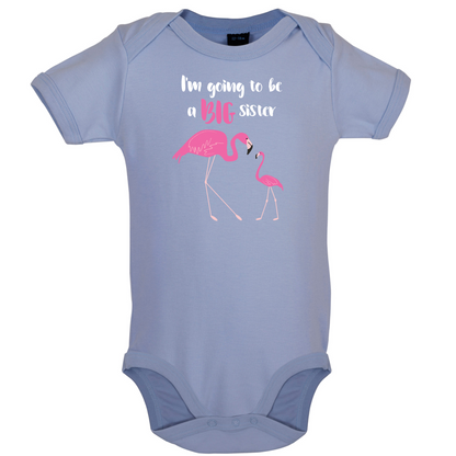 Big Sister Flamingo  Baby T Shirt