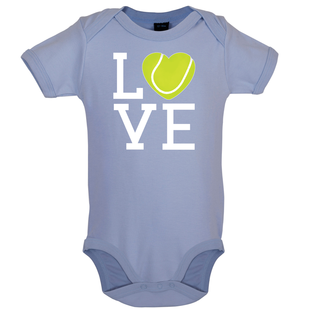 I Love Tennis Baby T Shirt