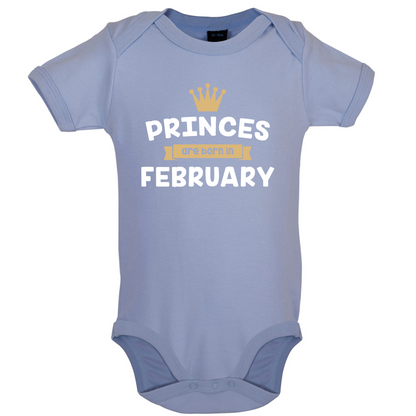 Princes Are Born In February Baby T Shirt
