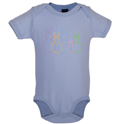 Bunny Family Outline Baby T Shirt