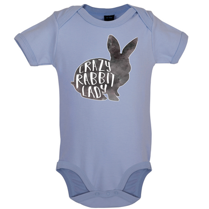 Crazy Rabbit Lady Baby T Shirt