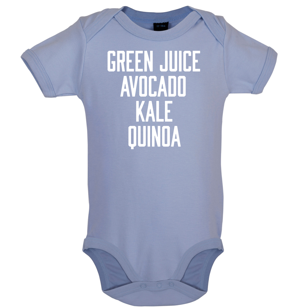 Green Juice Avocado Kale Baby T Shirt