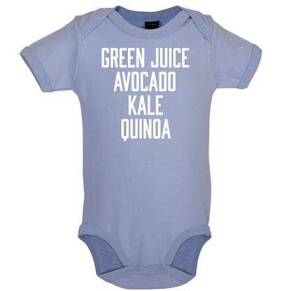 Green Juice Avocado Kale Baby T Shirt