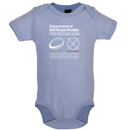 Rugby Ball Shape Baby T Shirt