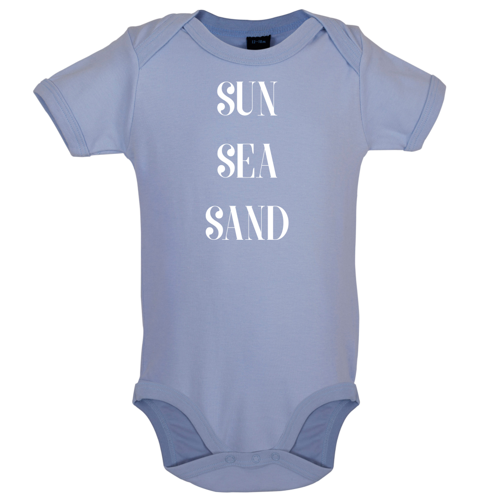 Sun Sea Sand Baby T Shirt