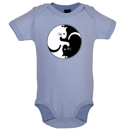 Yin Yang Cat Baby T Shirt