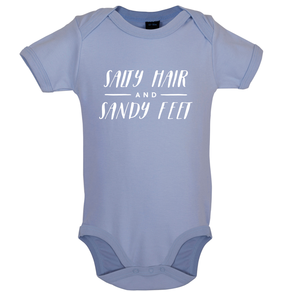Salty Hair And Sandy Feet Baby T Shirt
