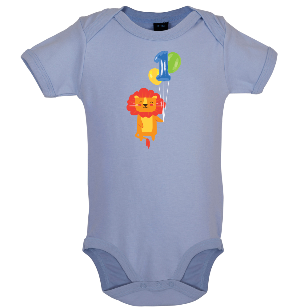 1st Birthday Lion Baby T Shirt