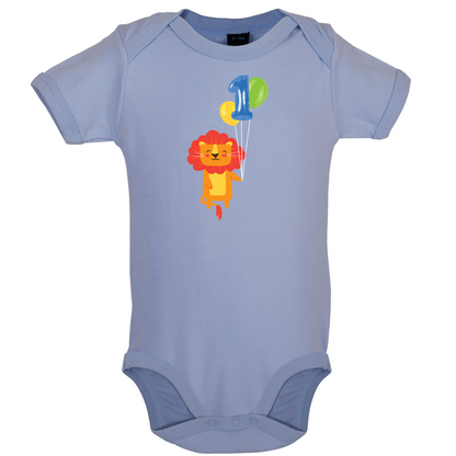 1st Birthday Lion Baby T Shirt