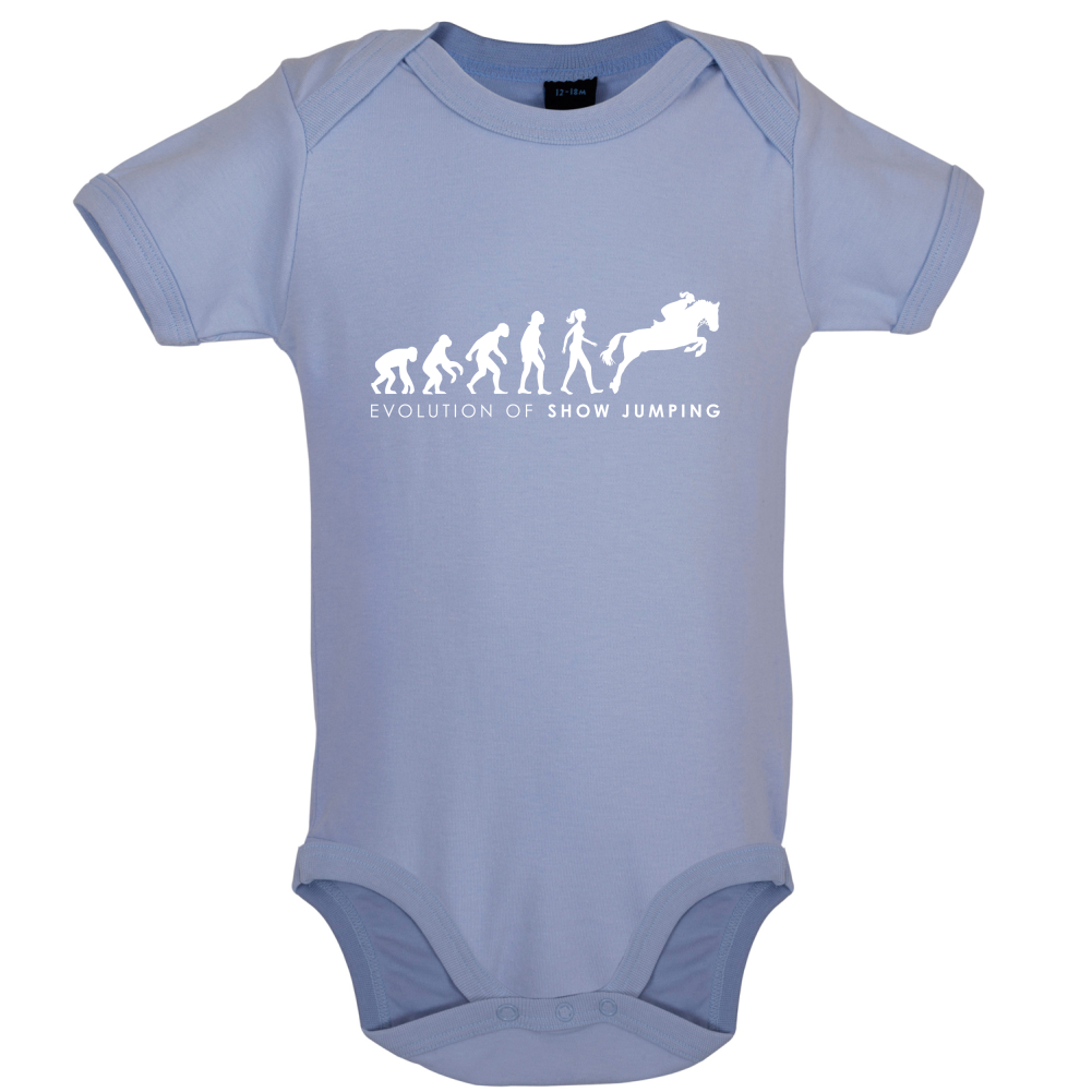 Evolution Of Woman Show Jumping Baby T Shirt