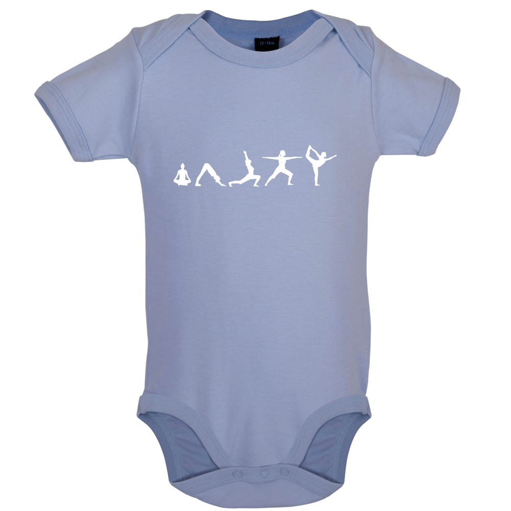 Evolution Of Yoga Baby T Shirt