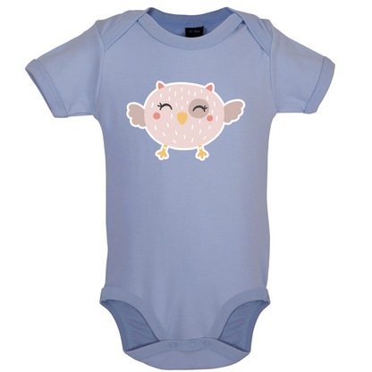 Smiley Face Baby Owl Baby T Shirt