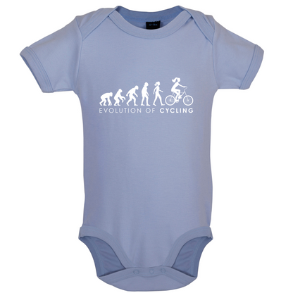 Evolution Of Woman Cycling Baby T Shirt