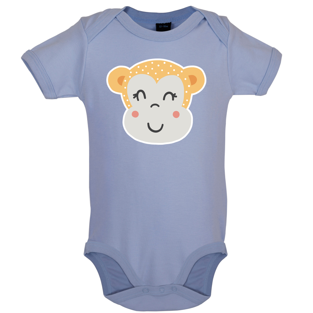 Smiley Face Monkey  Baby T Shirt