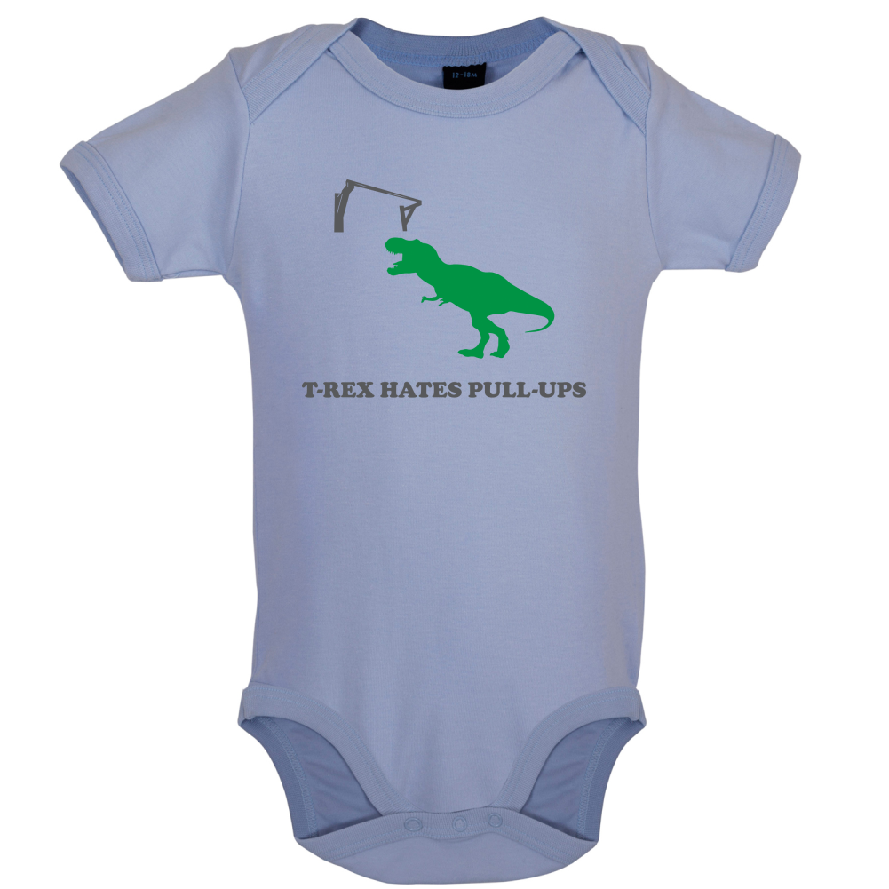 T-Rex Hates Pull-Ups Baby T Shirt