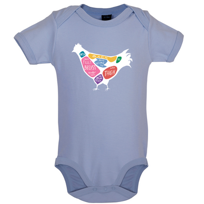 Butcher Chicken Diagram Baby T Shirt