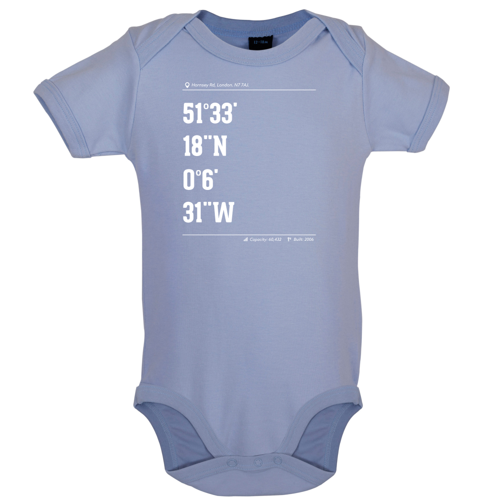 Stadium Coordinates Gunners Baby T Shirt
