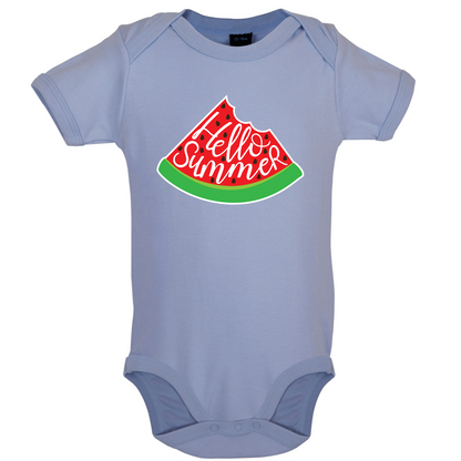 Hello Summer Watermelon Baby T Shirt