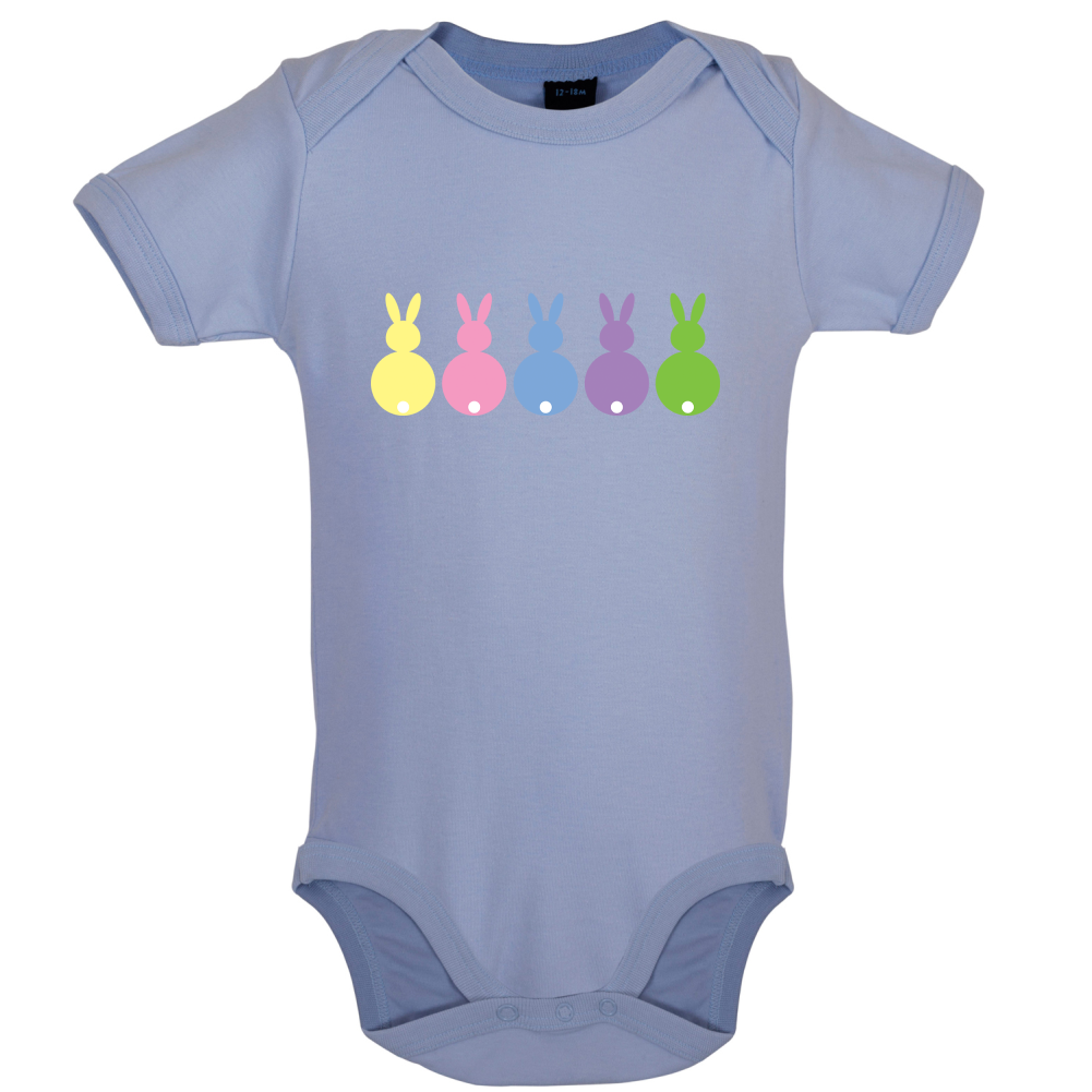 Multi Colour Easter Bunny's Baby T Shirt
