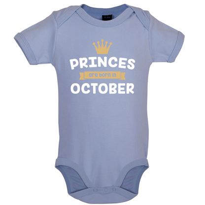 Princes Are Born In October Baby T Shirt