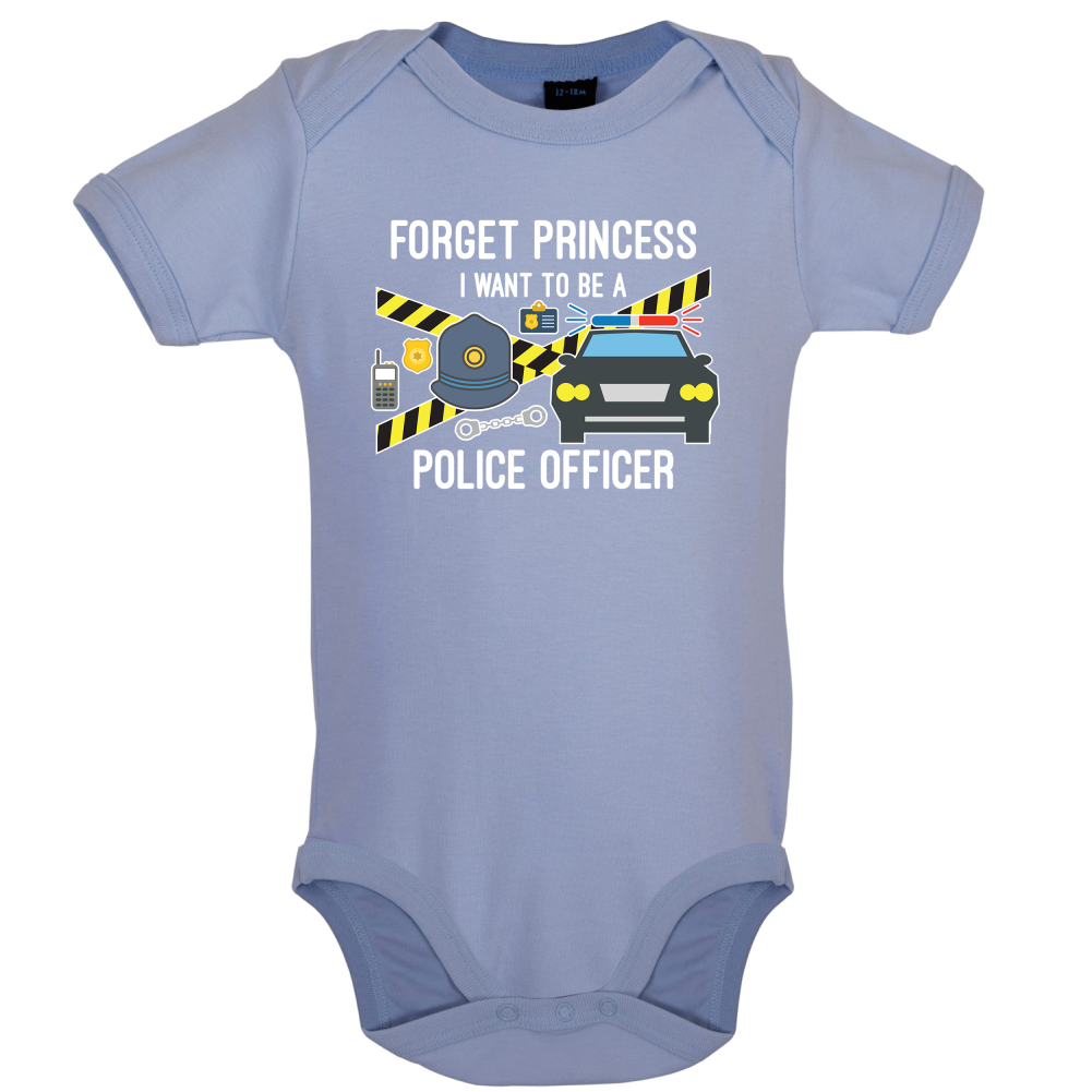 Forget Princess Police Officer Kids T Shirt