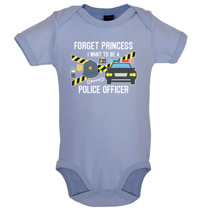 Forget Princess Police Officer Kids T Shirt