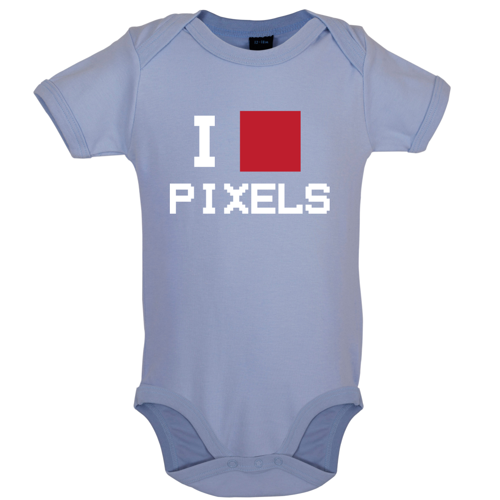 Pixel Heart Baby T Shirt