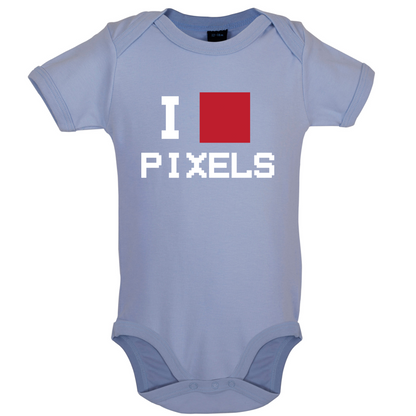 Pixel Heart Baby T Shirt