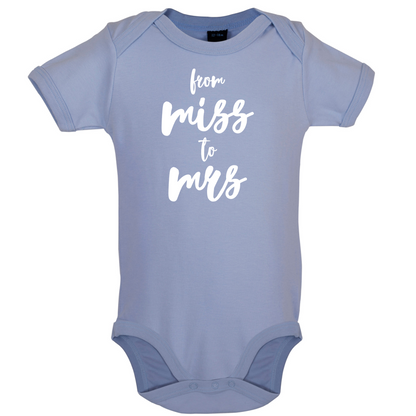 From Miss To Mrs Baby T Shirt