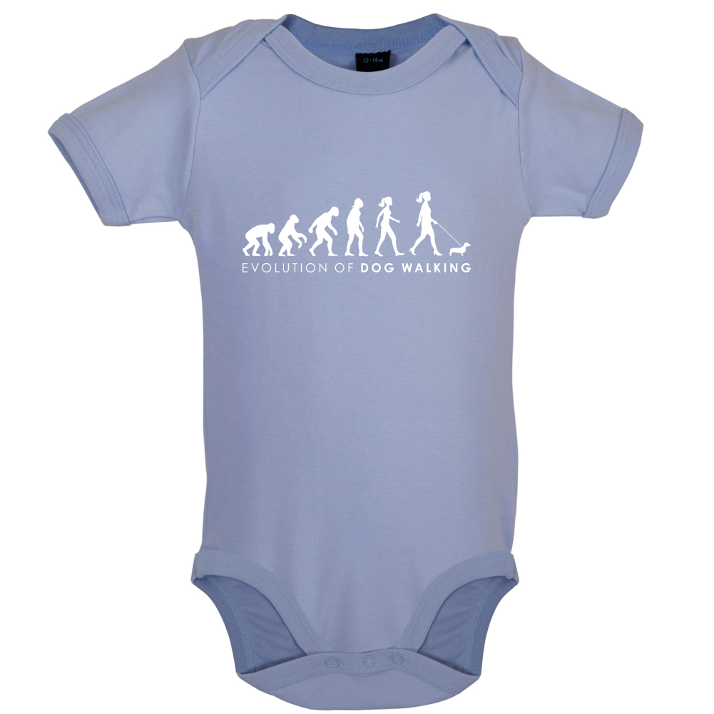 Evolution Of Woman Dog Walking Baby T Shirt