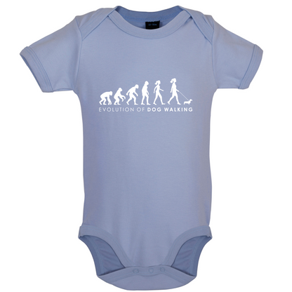 Evolution Of Woman Dog Walking Baby T Shirt