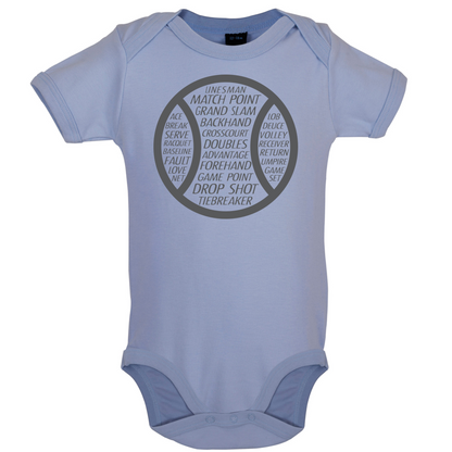 Tennis Word Ball Baby T Shirt