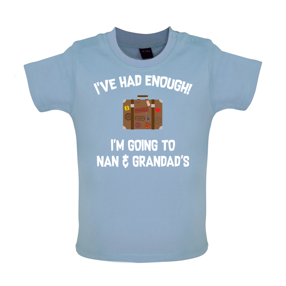I'm Going To Nan And Grandad's Baby T Shirt