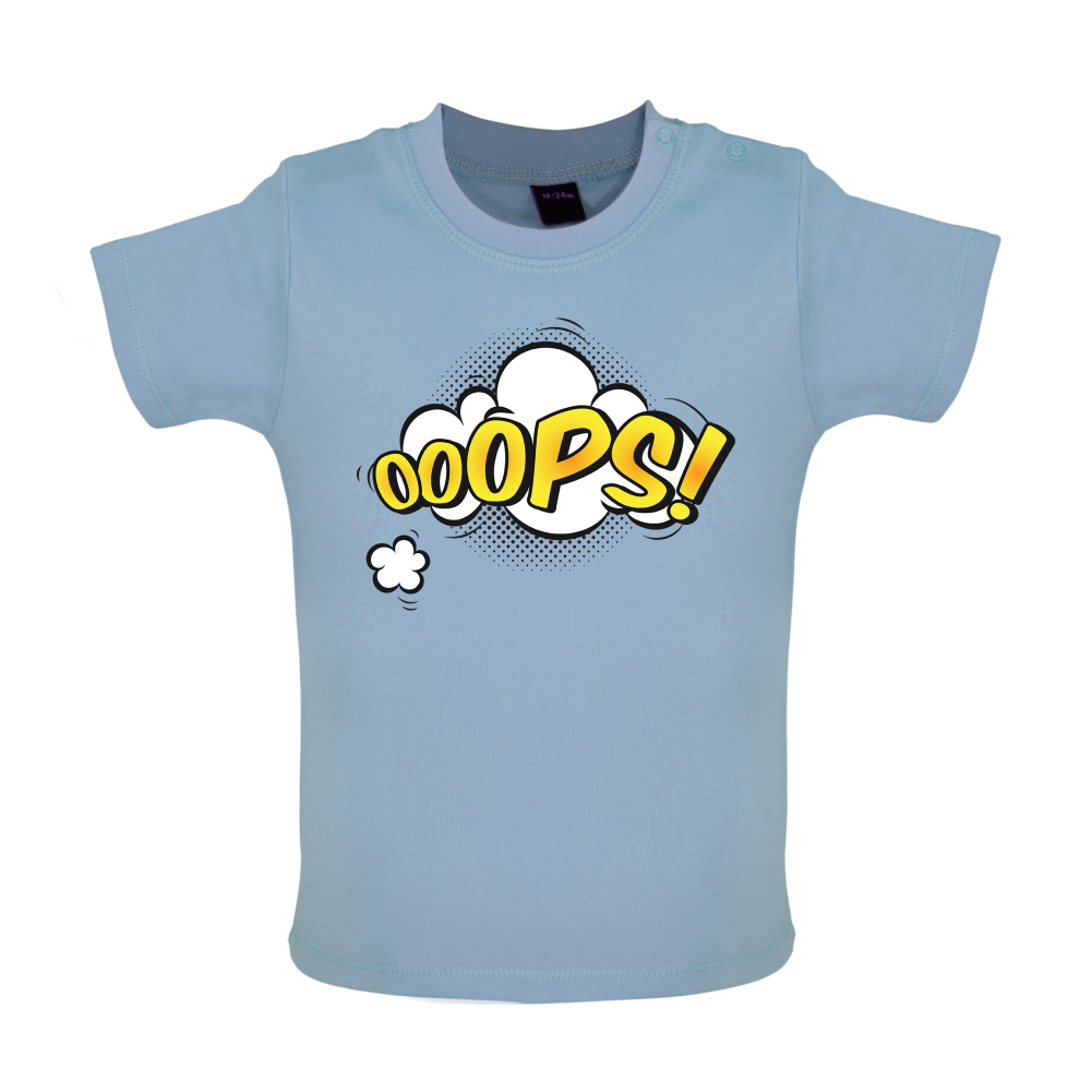 Oops! Word Art Baby T Shirt