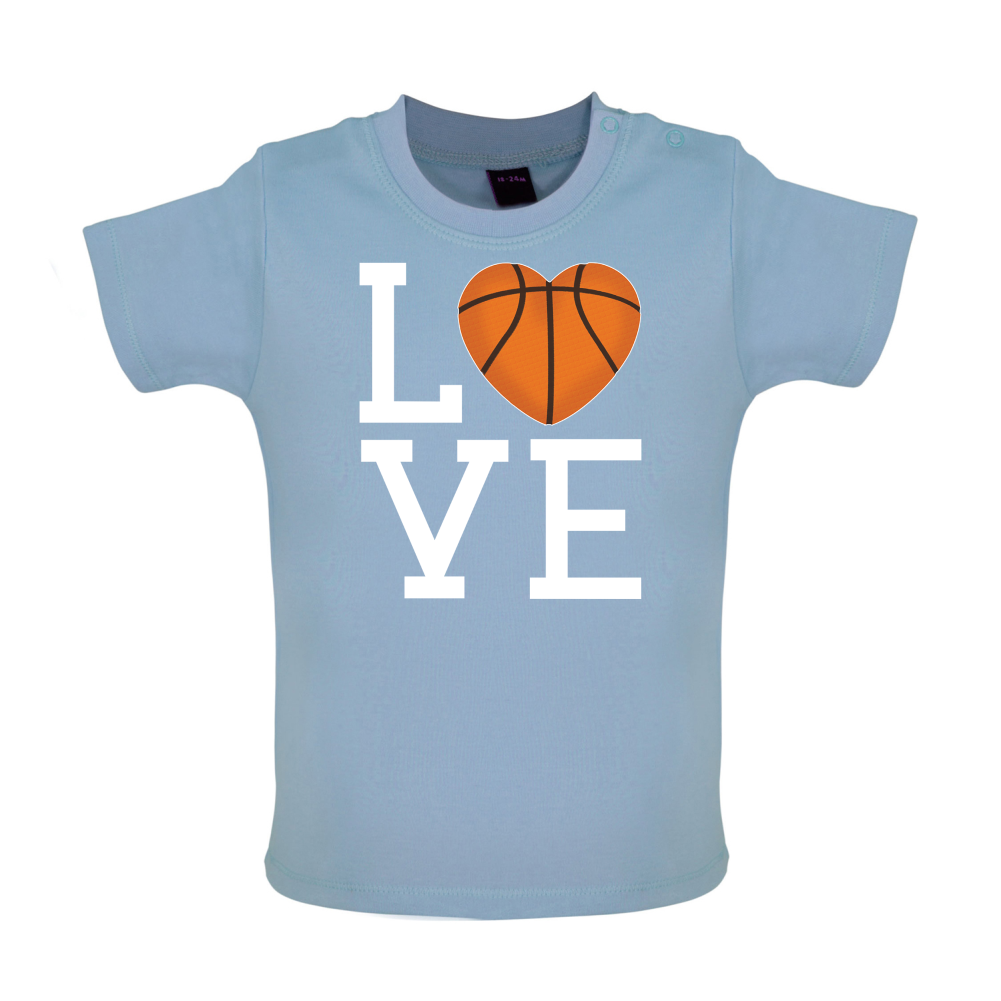 I Love Basketball  Baby T Shirt