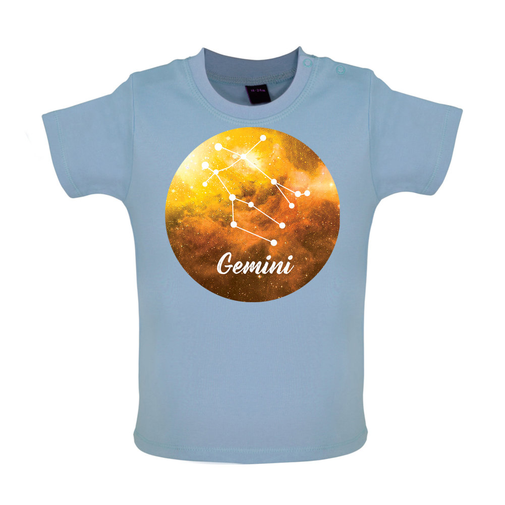 Gemini Sign Baby T Shirt