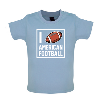 I Heart American Football Baby T Shirt