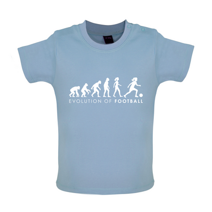 Evolution Of Woman Football Baby T Shirt