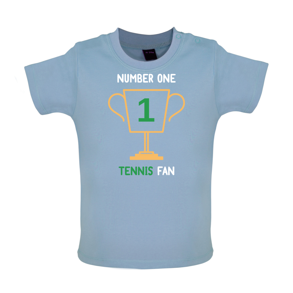 Number 1 Tennis Fan Baby T Shirt