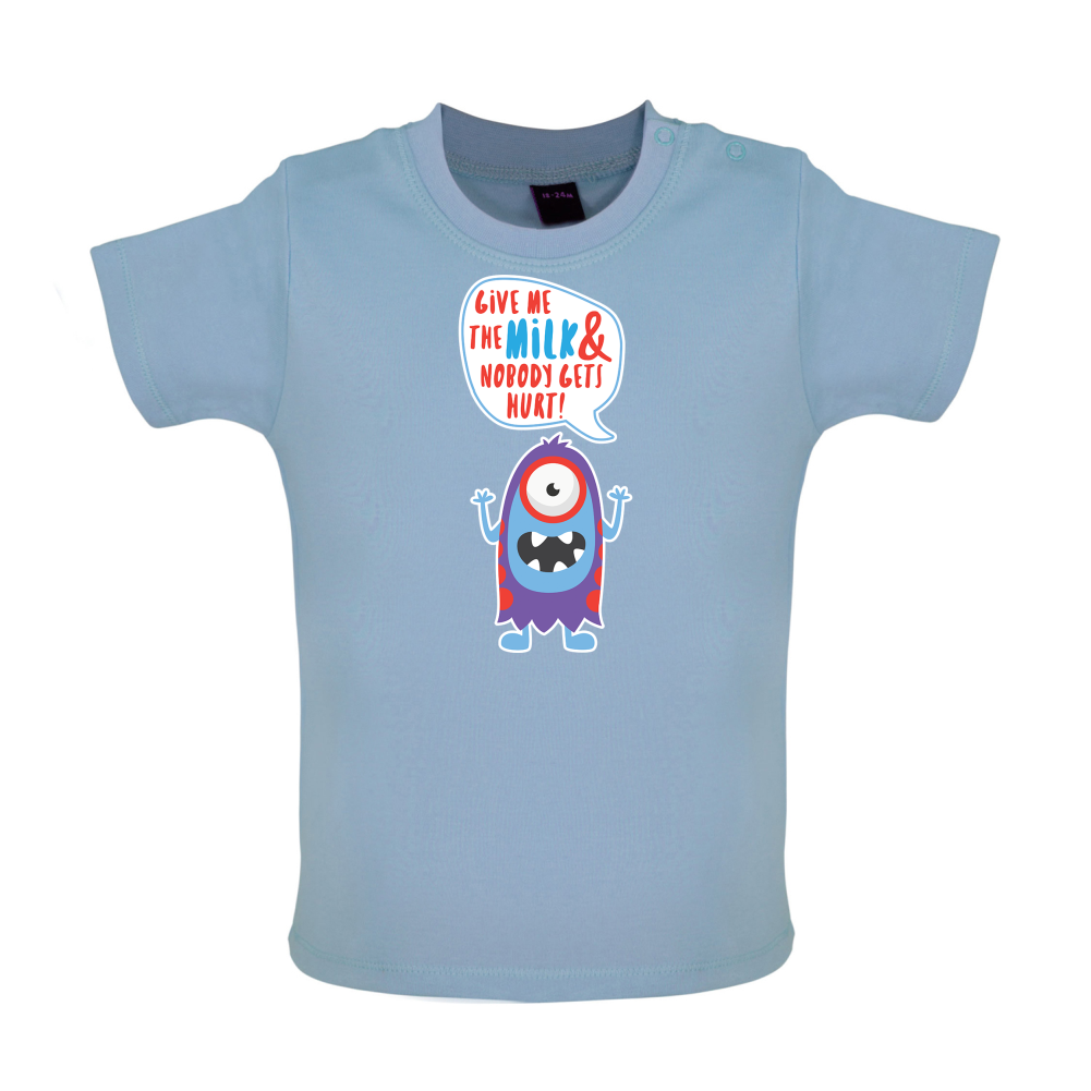 Give Me The Milk Baby T Shirt