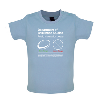 Rugby Ball Shape Baby T Shirt