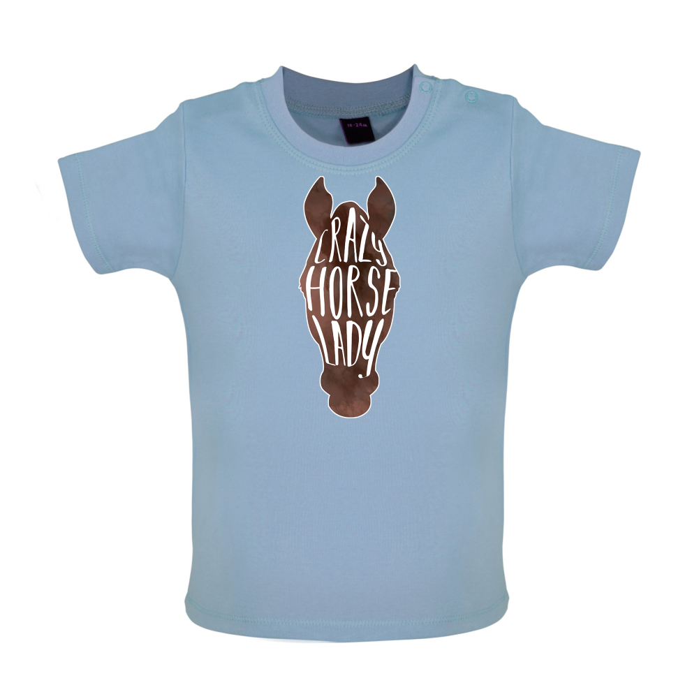 Crazy Horse Lady Baby T Shirt