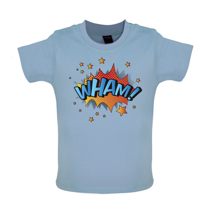 Wham! Word Art Baby T Shirt