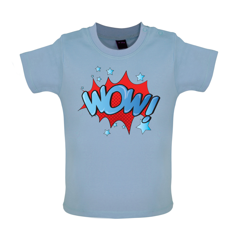 Wow! Word Art Baby T Shirt