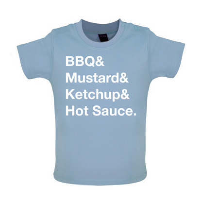 BBQ & Mustart & Ketchup Baby T Shirt