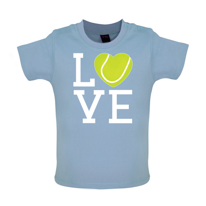 I Love Tennis Baby T Shirt