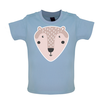 Smiley Face Mr Bear Baby T Shirt