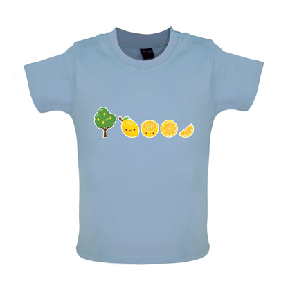 Evolution Of Lemon Baby T Shirt