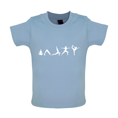 Evolution Of Yoga Baby T Shirt